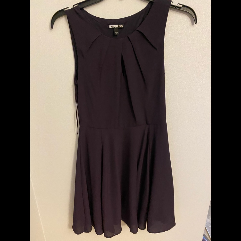 Plum flow dress